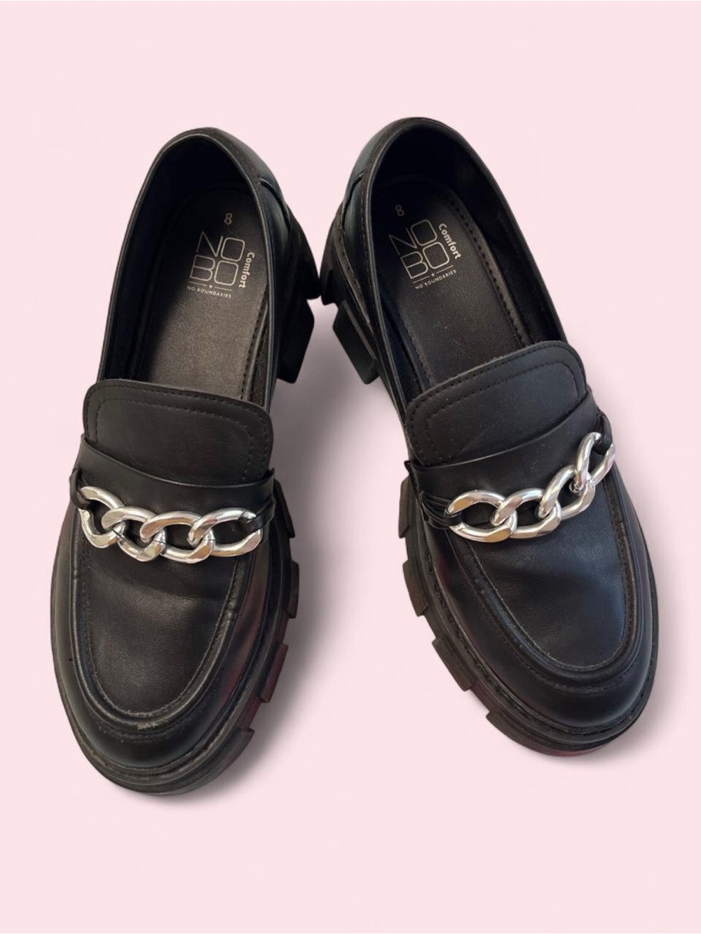 Chunky Black Loafers